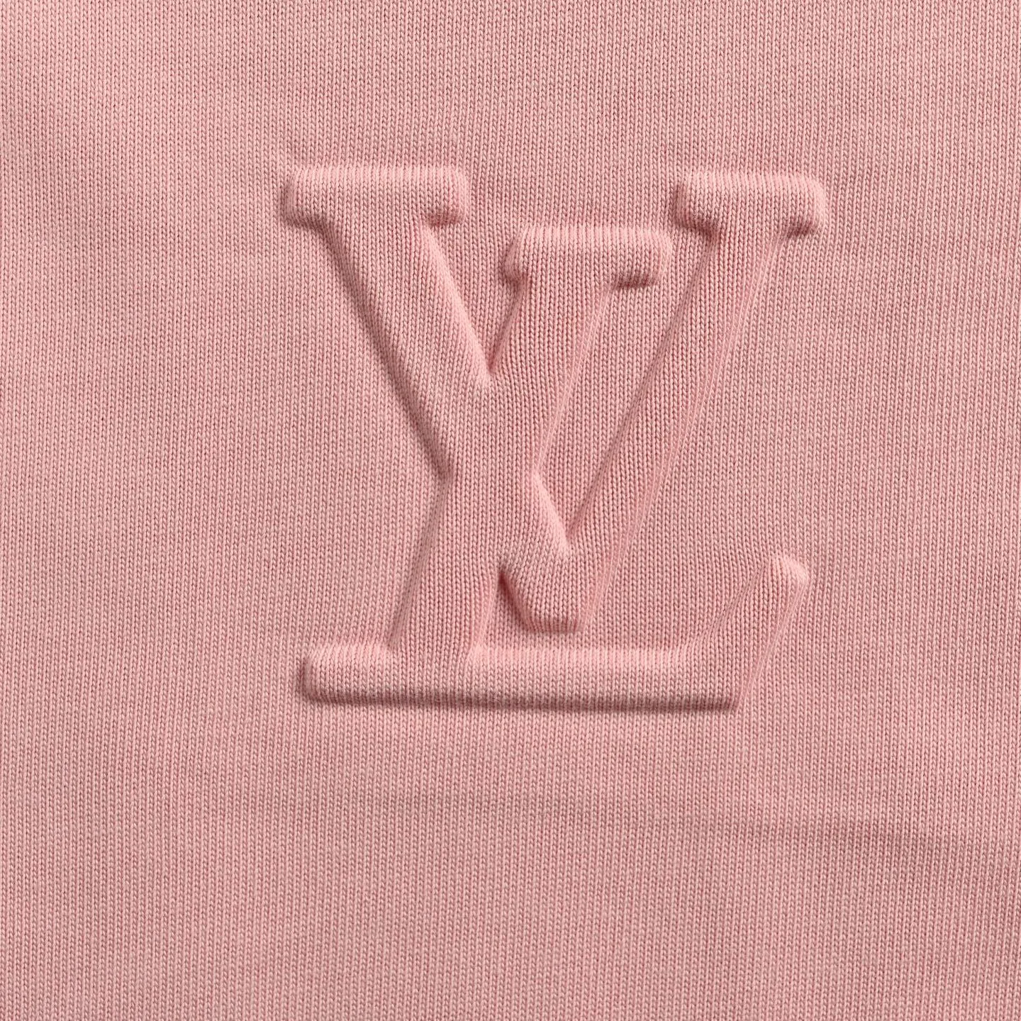 Louis Vuitton/Louis Vuitton three-dimensional embossed logo short sleeves